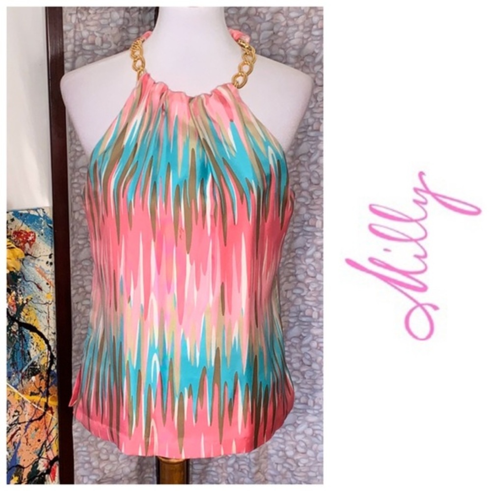 Milly multicolored sleeveless top.